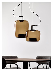 Bắc Âu Thiết Kế Hiện Đại Phong Cách Gradient Khói Màu Grey & Hổ Phách Bóng Thủy Tinh LED Mặt Dây Chuyền Nhà & Văn Phòng Ánh Sáng Lịch Thi Đấu - Product Image 6