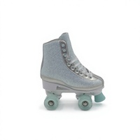 Chaussures de roller professionnelles à quatre roues en PU pour enfants, patins à roulettes d'extérieur