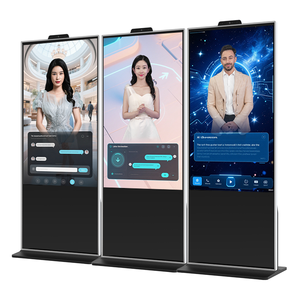 HUSHIDA 43 50 55 65 pollici digitale umano domande <span class=keywords><strong>e</strong></span> risposte Software piano in piedi Digital Signage per Hotel Government Hall - Product Image 2