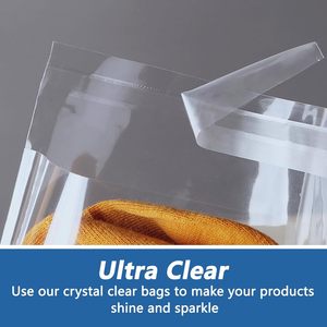Clear Plastic Zipper <b>Bags</b> 4 X 6 Inches Resealable For Bakery Treats Jewelry Photos Storage 1000 Count - Product Image 4