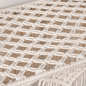 Amaca per Gatti <span class=keywords><strong>di</strong></span> Lusso in Pizzo, Sedia Sospesa Ecologica in Corda <span class=keywords><strong>di</strong></span> <span class=keywords><strong>Cotone</strong></span>, Nido Rettangolare con Ventose, Letto Classico in Tessuto - Product Image 3