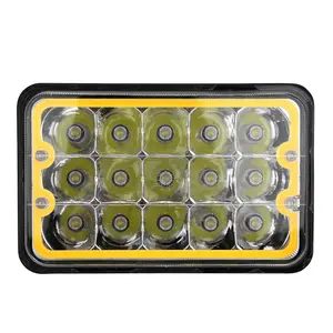 5x7 4x6 Square 5inch Led Headlight 45w Hi/Lo Beam DRL Driving Lights for Pickup SUV Offroad Motorcycle Truck Led Work Light