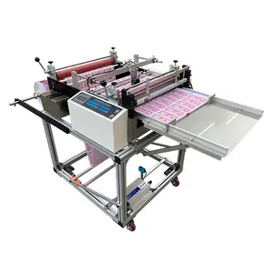 Máquina cortadora de rollo de papel de tela de película de desenrollado automático de alta resistencia con sensor de color
