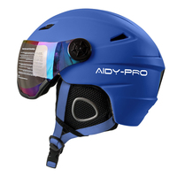 Casque de ski/snowboard intégré certifié CE EN 1077 pour adultes et enfants, avec visière et masque, prix usine