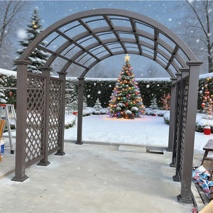 Arche élégante en aluminium avec <span class=keywords><strong>treillis</strong></span> thermocuit <span class=keywords><strong>pour</strong></span> mariages, jardins, clôtures de sécurité, support <span class=keywords><strong>pour</strong></span> roses grimpantes et glycines - Product Image 3