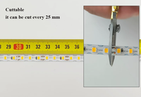 Bande lumineuse LED flexible de type S 2835 SMD, DC12V 24V IP20 120 LED/m 6MM 5m/10m/20m/50m, rouleau de lumières LED pour enseignes lumineuses LED
