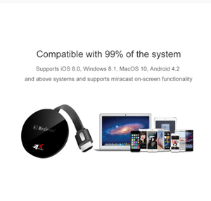 Mirascreen G7 Plus 5G Dongle d'affichage double Wifi 4K TV Stick Airplay Miracast DLNA Stream Cast Anycast Mirror Screen <span class=keywords><strong>Chromcast</strong></span> - Product Image 5