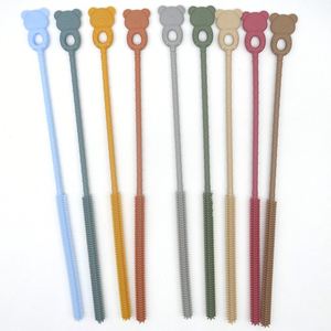 Silicone Long-handled Straw Cleaning Brush for Kitchen Use Small Gap & Water Cup/Pipe Extended Reach Tool - Product Image 2