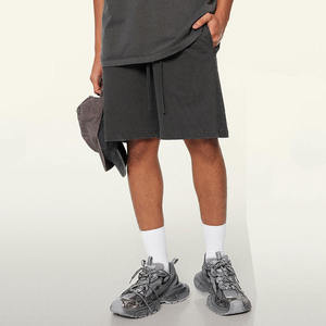 Shorts décontractés unisexe lourds personnalisés de haute qualité Gym 100% coton pour hommes - Product Image 5