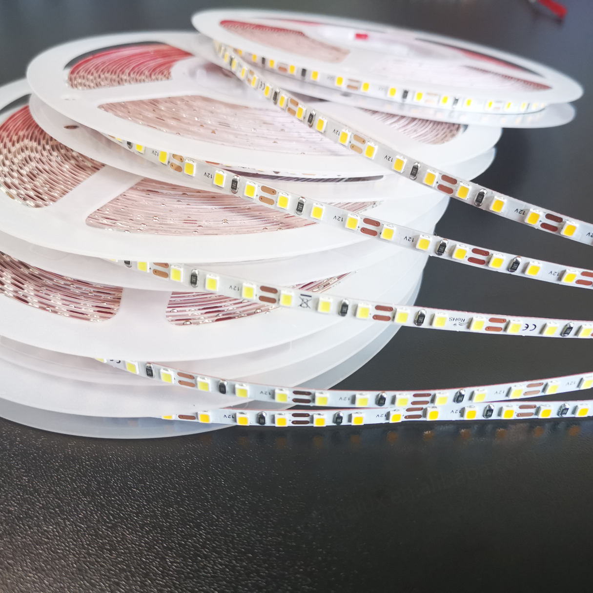 60 120 240LEDs 12V Warm White 3mm/4mm/5mm Width Ultra Slim Narrow Flexible LED Strip Light Remote Control for Mirror Light Box