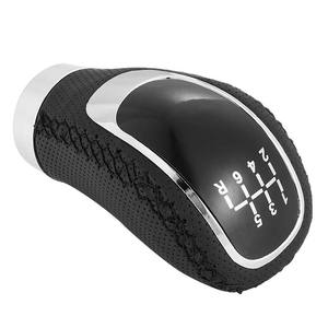 Pomo de Palanca de Cambios de Cuero Negro Cosido a Mano, Ergonómico, para Transmisión Manual, Repuesto de Accesorio Interior para Automóvil - Product Image 2