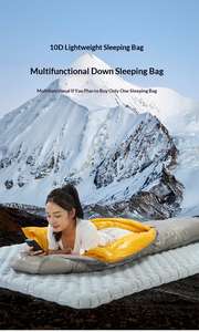 Saco de Dormir de Plumas para Adultos, Inverno, Acolchoado, À Prova de Frio, Acampamento ao Ar Livre, Unissex, Quente, 90% Plumas de Pato, Saco de Dormir para Exterior - Product Image 1