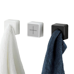 Support mural auto-adhésif en ABS et silicone pour serviettes, crochet de rangement étanche pour salle de bain, clip pour torchons et chiffons de cuisine - Product Image 5