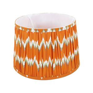 Factory Price <strong>Small</strong> MOQ Royal <strong>Cone</strong> Pleated Fabric Table Lampshade <strong>Orange</strong> Black Lamp Covers &amp; Shades - Product Image 2