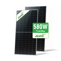 Panneaux solaires bifaciaux Jinko Solar 600w 580w Tier 1, double vitrage, type N, mono, module PV