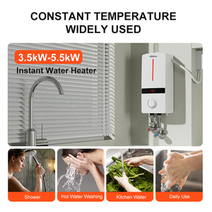 Instant Unlimited Volume Electric <strong>Water</strong> <strong>Heater</strong> with 3 Powers Knob Control Under Kitchech Sink or for Shower - Product Image 5