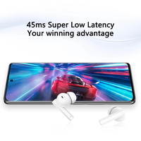 Audífonos Intrauditivos Realme Buds Air 5 Azul/Blanco con Indicador LED de Batería para V5.3, Resistencia al Agua IPX5, Chipset BES, Cancelación Activa de Ruido