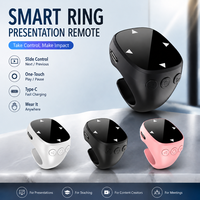 Anillo Inteligente Inalámbrico con Pantalla Táctil Portátil, Control Remoto para Videos Cortos, Fotos, Desplazamiento de Páginas, Cuenta Regresiva, Compatible con iOS y Android