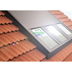 Persianas de techo con control remoto modernas personalizadas directas de fábrica, persianas enrollables automáticas de aluminio para tragaluz, persianas para ventanas - Product Image 3
