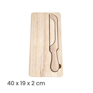 Planche à pain en bois d'acacia écologique, planche à découper artisanale professionnelle avec rangement intégré pour couteaux, durable, pour la cuisine, compatible lave-vaisselle - Product Image 5