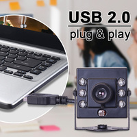 3206 1080P OV2710 12mm 30 grados IR850 CMOS sin distorsión 30fps UVC Full HD visión nocturna infrarroja Mini módulo de cámara USB