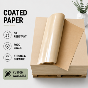 Manufacturer supply food grade PE coated <b>paper</b> PE coated kraft <b>paper</b> PE coated <b>paper</b> printing PE coated packaging <b>paper</b> - Product Image 1