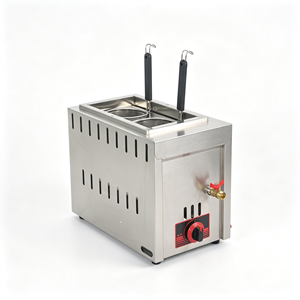 หม้อต้มเส้นพาสต้าสแตนเลสแบบตั้งโต๊ะ 2 หัวเตาแก๊สแรงดันสูง 2800Pa 220-240V เครื่องทำอาหารประสิทธิภาพสูง - Product Image 1
