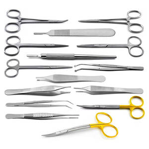 กรรไกรผ่าตัดปลายแหลมด้ามทองเหลืองสแตนเลสสตีล คุณภาพสูง ชุดเครื่องมือผ่าตัดสแตนเลสสตีล - Product Image 1