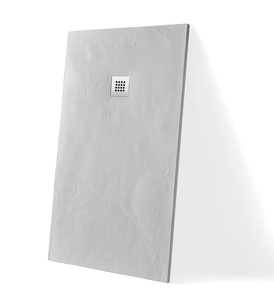 Plato de Ducha de Mármol Artificial Negro de Diseño Moderno para Baño, Directo de Fábrica KMRY, para Cuarto Húmedo - Product Image 3