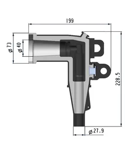 変圧器ケーブルアクセサリ用の高品質OEM200A 15kVIEEE Std386ロードブレークエルボーリードブレークコネクタ