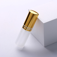 Botol Parfum Mini Kaca Frost SUMEEAR 5ml 10ml 15ml, Botol Sampel Isi Ulang dengan Tutup Pompa Semprot untuk Tester