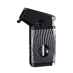 ไฟแช็คซิการ์อเนกประสงค์แบบกันลม พร้อมที่ตัด  ราคาส่ง โลโก้สั่งทำได้ ราคาถูก เปลวไฟสีฟ้า - Product Image 1