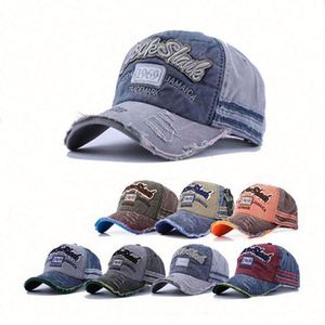 Casquette de baseball en coton à 6 panneaux, broderie personnalisée, style vintage vieilli, unisexe, vente en gros - Product Image 1