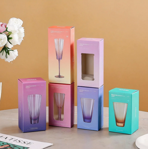 Nâu ion mạ dọc gân cổ điển nước cốc màu Nâu rượu vang thủy tinh thiết lập cho kinh doanh Hàng Ngày Gia Đình họp mặt - Product Image 6