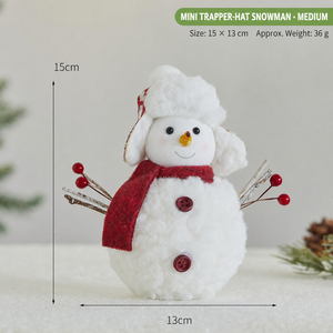Figura Decorativa de Muñeco de Nieve Navideño Hecha a Mano y Ecológica, Muñeco de Espuma para Decoración de Ventanas y Mejora del Ambiente Festivo - Product Image 6