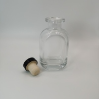 Bouteilles diffuseurs en verre de haute qualité avec bouchon en liège et joint en caoutchouc, logo personnalisé, faible MOQ, boîte, rechargeables, pour la maison