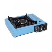 Réchaud à gaz portable en métal monobloc, 4 bouteilles de butane, camping en plein air, pêche, caravane, barbecue |   Allumage automatique de brûleur de qualité supérieure