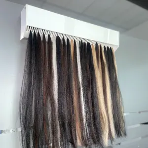 Wig Rambut Palsu Kustom Butik Desain Interior, Dekorasi Salon Wig Pasang Di Dinding, Furnitur Pajangan untuk Toko Wig