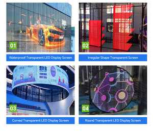 Film LED <span class=keywords><strong>transparent</strong></span> flexible TOP STAR P6.5, haute luminosité, effet 3D, écran en verre pour musée, studio, scène, <span class=keywords><strong>fond</strong></span> de scène - Product Image 4