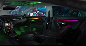 Icarsin Kit di Illuminazione Ambientale a 64 Colori per Volkswagen VW CC <span class=keywords><strong>Passat</strong></span> B7 2013-2018, Accessori per <span class=keywords><strong>Interni</strong></span> Auto LED - Product Image 4