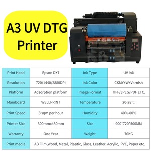 Imprimante UV DTF A3 Rouleau à Rouleau sans Démontage avec Laminatrice <span class=keywords><strong>Film</strong></span> AB pour Étiquettes 3D, Coques de Téléphone, Acrylique, Balles de Golf - Product Image 2