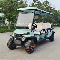 Voiturette de golf électrique 6 places, buggy de tourisme 6 passagers, voiturette de club tout-terrain à vendre