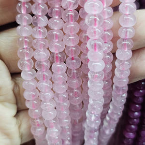 MJ3197 6x4mm <span class=keywords><strong>Piedra</strong></span> <span class=keywords><strong>semipreciosa</strong></span> natural Jade Rondelle Beads, Gema Jade jaspe Amazonita Abacus Roundel Beads - Product Image 3