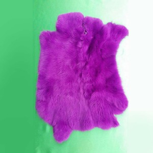 Premium Kwaliteit Op Maat Gemaakte Kleur Konijnenhuid Groothandel Verven Eenkleurige Huiden/Huiden Te Koop - Product Image 4