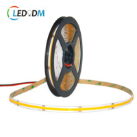 Bande lumineuse LED COB Flex Dotfree CRI90 3000k 4000k 6000k Lumière blanche Bande lumineuse DC24v 480leds/m COB CSP LED Bandes d'éclairage d'escalier