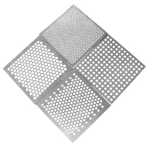 304L 316L Round Hole Perforated Metal Sheet Decorative Stainless Steel Slotted Hole Perforated Plate For Lift
