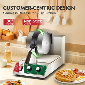 Machine <span class=keywords><strong>à</strong></span> gaufres anti-moustiques électrique professionnelle robuste 110V, chauffage double face, en acier inoxydable, CE 1000-3000W, garantie 1 an - Product Image 3