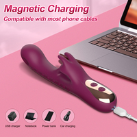 Nouveau vibrateur Rabbit rechargeable par USB, 10 vitesses, étanche, ultra-silencieux, silicone de qualité supérieure, certifié CE, pour point G et clitoris