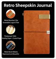 Set de Regalo Empresarial de Lujo: Cuaderno con Cubierta de Cuero, Bolígrafo de Madera Maciza y Marcapáginas con Borla de Latón, Kit con Logotipo Personalizado