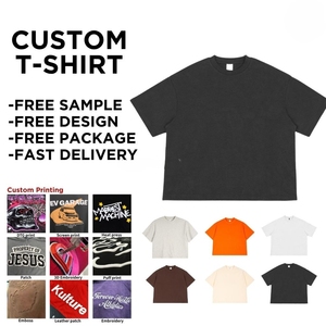 Camiseta con Logotipo Personalizado, 240GSM, Corte Holgado, Top Corto, Jersey <span class=keywords><strong>de</strong></span> Algodón Grueso, Hombros Caídos, Corte Cuadrado, Camiseta para <span class=keywords><strong>Hombre</strong></span> - Product Image 1